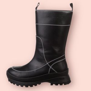 Stella McCartney in the rain vegan leather rain boots in black